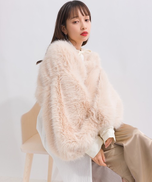 terrace（テラス）の「ショート丈 ファーボレロ（カーディガン/ボレロ