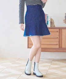 mysty woman | フレアミディデニムスカート 996918(デニムスカート)
