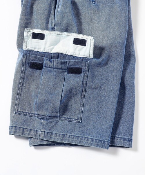 Dickies(ディッキーズ)の「Dickies × BEAMS / 別注 デニム カーゴ ショーツ(デニムパンツ・メンズ・インディゴブルー/ブラック・LARGE/MEDIUM/SMALL/X-LARGE)」の16枚目の写真