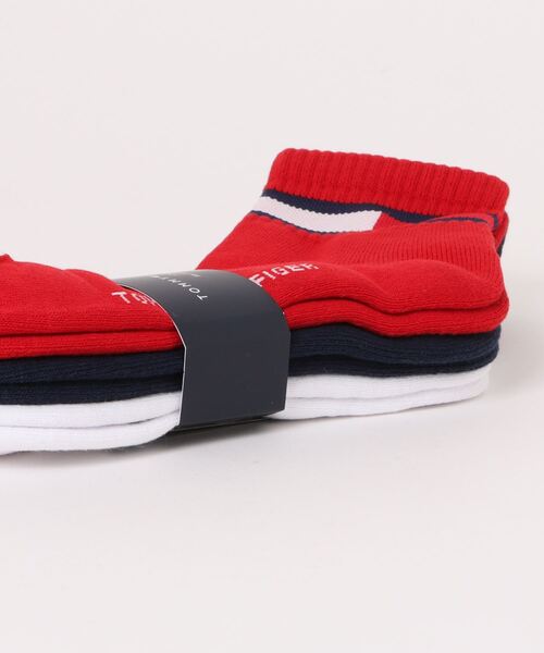 TOMMY HILFIGER(トミーヒルフィガー)の「【3足セット】TOMMY HILFIGER レディース メンズ 抗菌防臭 足底パイル フラッグ ショートソックス 93481521/92554021(ソックス/靴下・メンズ・その他3/ブラック/その他2・25~27cm/23~25cm)」の17枚目の写真