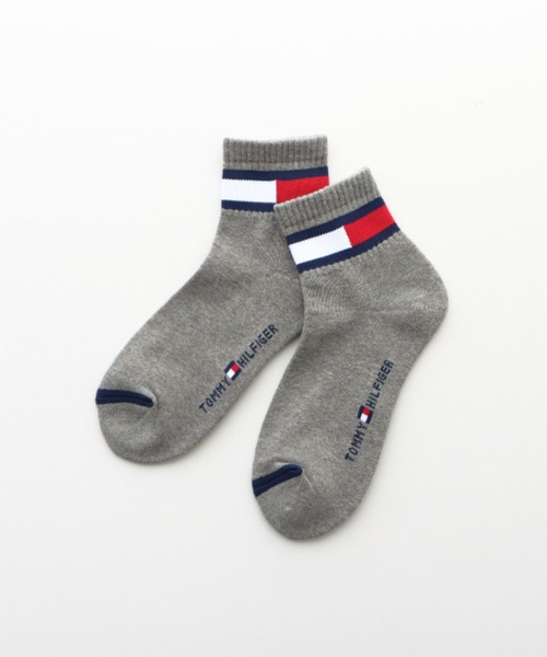 TOMMY HILFIGER(トミーヒルフィガー)の「【3足セット】TOMMY HILFIGER レディース メンズ 抗菌防臭 足底パイル フラッグ ショートソックス 93481521/92554021(ソックス/靴下・メンズ・その他3/ブラック/その他2・25~27cm/23~25cm)」の6枚目の写真