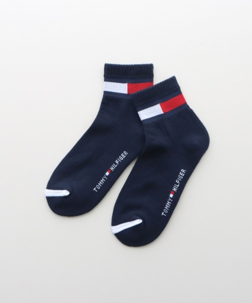 TOMMY HILFIGER(トミーヒルフィガー)の「【3足セット】TOMMY HILFIGER レディース メンズ 抗菌防臭 足底パイル フラッグ ショートソックス 93481521/92554021(ソックス/靴下・メンズ・その他3/ブラック/その他2・25~27cm/23~25cm)」の8枚目の写真