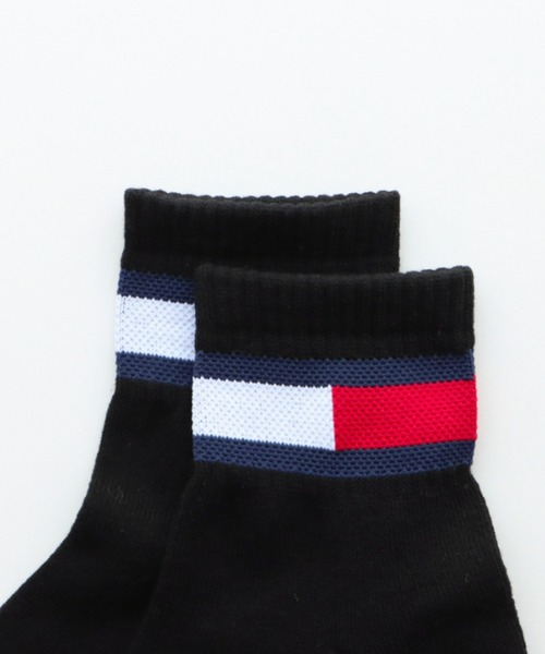 TOMMY HILFIGER(トミーヒルフィガー)の「【3足セット】TOMMY HILFIGER レディース メンズ 抗菌防臭 足底パイル フラッグ ショートソックス 93481521/92554021(ソックス/靴下・メンズ・その他3/ブラック/その他2・25~27cm/23~25cm)」の10枚目の写真