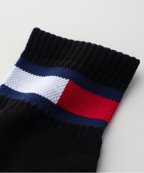 TOMMY HILFIGER(トミーヒルフィガー)の「【3足セット】TOMMY HILFIGER レディース メンズ 抗菌防臭 足底パイル フラッグ ショートソックス 93481521/92554021(ソックス/靴下・メンズ・その他3/ブラック/その他2・25~27cm/23~25cm)」の13枚目の写真