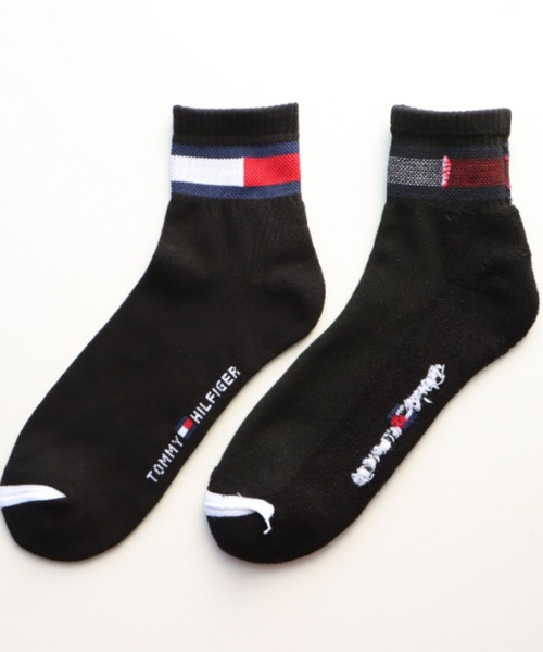 TOMMY HILFIGER(トミーヒルフィガー)の「【3足セット】TOMMY HILFIGER レディース メンズ 抗菌防臭 足底パイル フラッグ ショートソックス 93481521/92554021(ソックス/靴下・メンズ・その他3/ブラック/その他2・25~27cm/23~25cm)」の14枚目の写真
