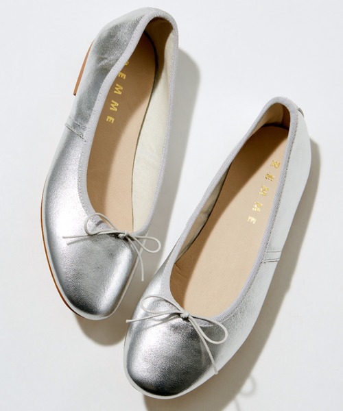 REMME(レメ)の「REMME/バレエシューズ(バレエシューズ・レディース・シルバー/ブラック/ベージュ・36/37/38)」の8枚目の写真
