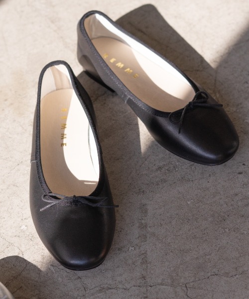 REMME(レメ)の「REMME/バレエシューズ(バレエシューズ・レディース・シルバー/ブラック/ベージュ・36/37/38)」の6枚目の写真