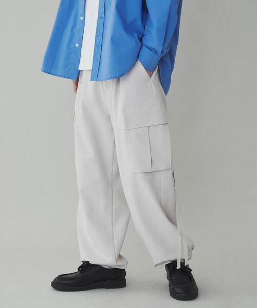 LUCY（ルーシー）の「LUCY/トロミカーゴスラックス（カーゴパンツ・メンズ・ライトベージュ/カーキ/ブラック・MEDIUM/LARGE）」の20枚目の写真