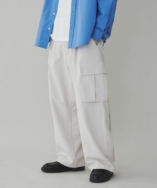 LUCY（ルーシー）の「LUCY/トロミカーゴスラックス（カーゴパンツ・メンズ・ライトベージュ/カーキ/ブラック・MEDIUM/LARGE）」の19枚目の写真