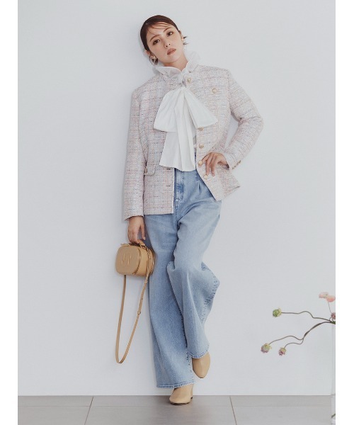 CELFORD（セルフォード）の「エンボスロゴカメラバッグ（ショルダーバッグ・レディース・アイボリー/キャメル・FREE）」の7枚目の写真