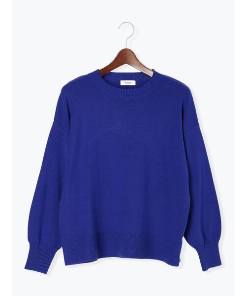 Te chichi TERRASSE(テチチテラス)の「総針クルーネックニット(ニット/セーター・レディース・オフホワイト/ブルー/オレンジ/ブラック・F)」の9枚目の写真