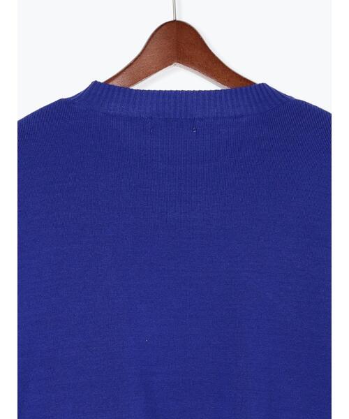 Te chichi TERRASSE(テチチテラス)の「総針クルーネックニット(ニット/セーター・レディース・オフホワイト/ブルー/オレンジ/ブラック・F)」の14枚目の写真