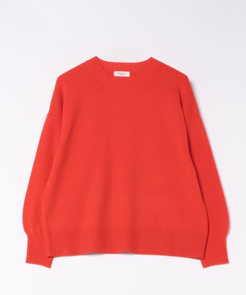 Te chichi TERRASSE(テチチテラス)の「総針クルーネックニット(ニット/セーター・レディース・オフホワイト/ブルー/オレンジ/ブラック・F)」の6枚目の写真