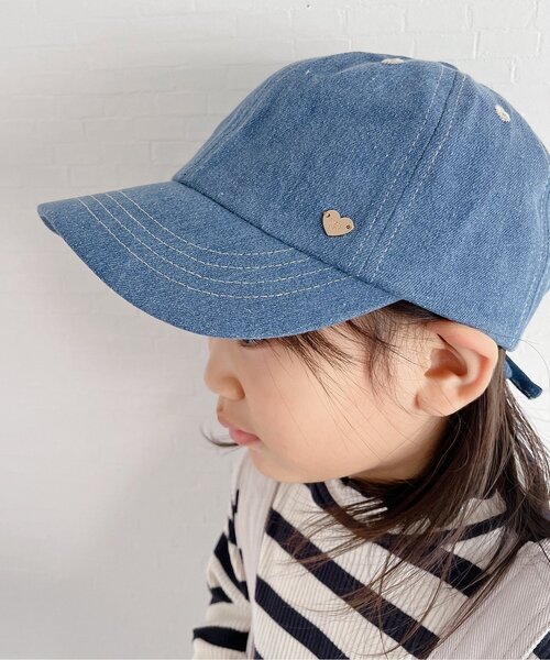 BREEZE(ブリーズ)の「リボンキャップ(キャップ・キッズ・アイボリー/インディゴブルー/ピンク・50/54/58)」の11枚目の写真