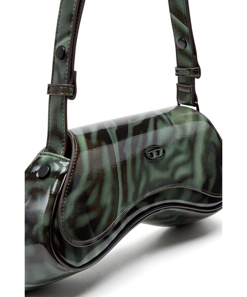 【関税込み】Diesel グレー Play ショルダーバッグ レディース ショルダーバッグ PLAY CROSSBODY（ハンドバッグ