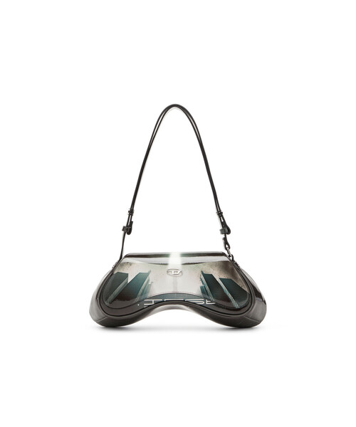 【関税込み】Diesel グレー Play ショルダーバッグ レディース ショルダーバッグ PLAY CROSSBODY（ハンドバッグ