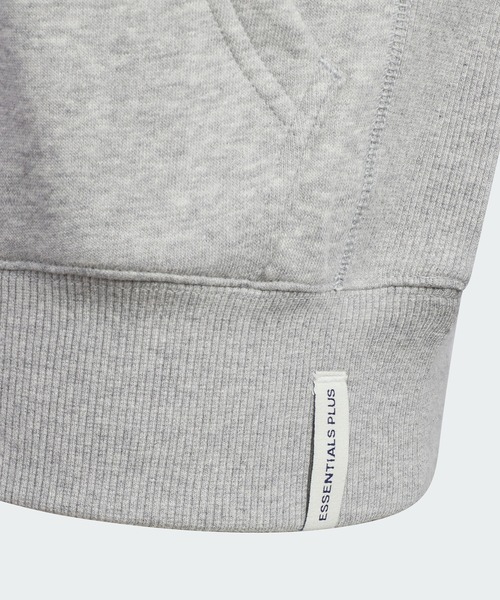 adidas（アディダス）の「エッセンシャルズ プラス ルーズフィット スリーストライプス フレンチテリー プルオーバーパーカー キッズ / アディダス adidas（パーカー・キッズ・グレー/ブラック/ブルー/パープル・110/120/130/140/150/160）」の8枚目の写真