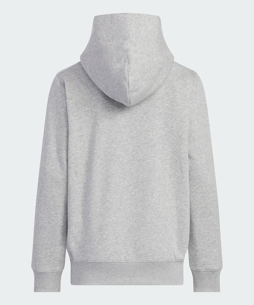 adidas（アディダス）の「エッセンシャルズ プラス ルーズフィット スリーストライプス フレンチテリー プルオーバーパーカー キッズ / アディダス adidas（パーカー・キッズ・グレー/ブラック/ブルー/パープル・110/120/130/140/150/160）」の5枚目の写真