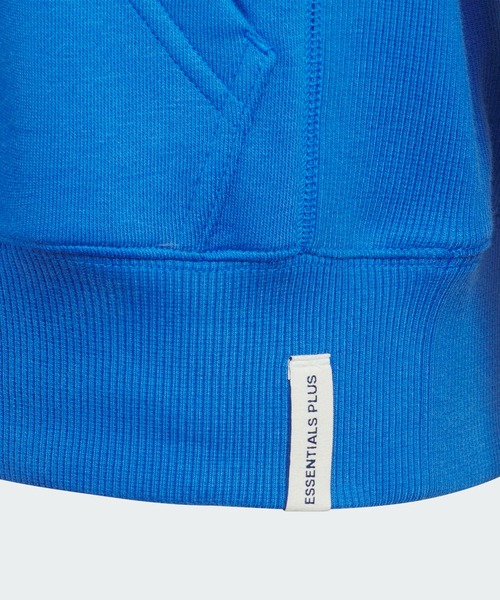adidas（アディダス）の「エッセンシャルズ プラス ルーズフィット スリーストライプス フレンチテリー プルオーバーパーカー キッズ / アディダス adidas（パーカー・キッズ・グレー/ブラック/ブルー/パープル・110/120/130/140/150/160）」の19枚目の写真