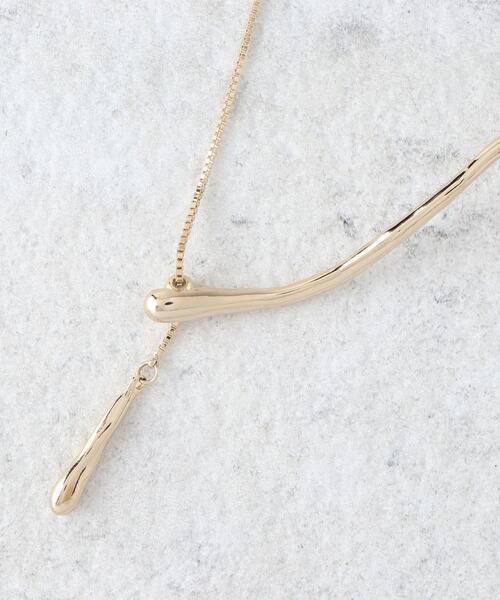 OPAQUE.CLIP（オペークドットクリップ）の「◆変形メタルバースライドネックレス（ネックレス・レディース・シルバー/ゴールド・00）」の4枚目の写真