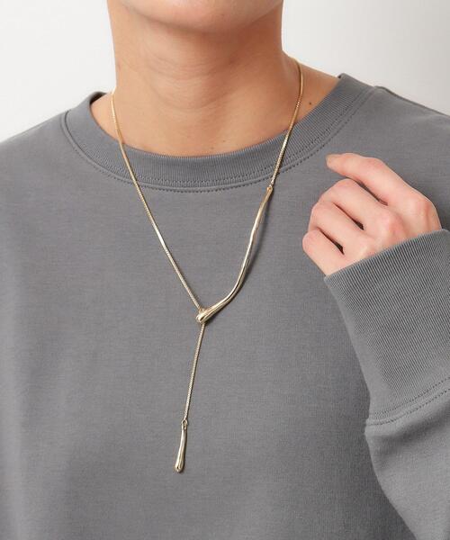 OPAQUE.CLIP（オペークドットクリップ）の「◆変形メタルバースライドネックレス（ネックレス・レディース・シルバー/ゴールド・00）」の6枚目の写真