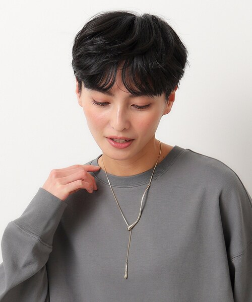 OPAQUE.CLIP（オペークドットクリップ）の「◆変形メタルバースライドネックレス（ネックレス・レディース・シルバー/ゴールド・00）」の7枚目の写真