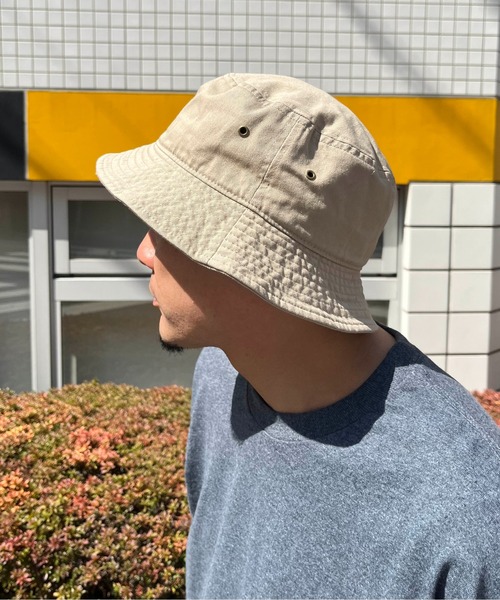 newhattan（ニューハッタン）の「【newhattan】Bucket Hat（ハット・メンズ・ブラック/ネイビー/ベージュ/ホワイト・M/L）」の8枚目の写真