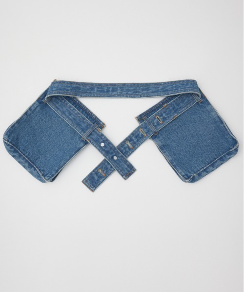 SLY(スライ)の「DENIM DETAIL POCKET BELT デニム ディテール ポケット ベルト(ベルト・レディース・ライトブルー・FREE)」の16枚目の写真