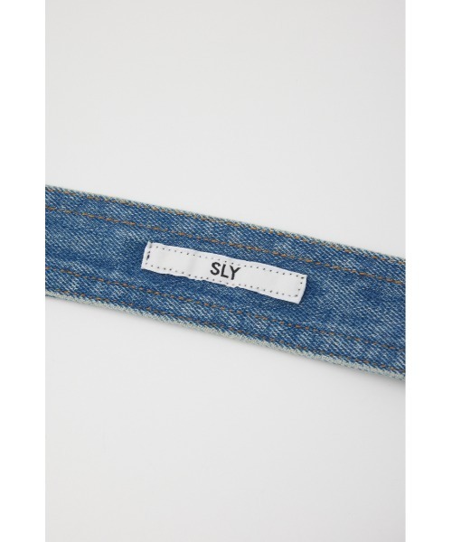 SLY(スライ)の「DENIM DETAIL POCKET BELT デニム ディテール ポケット ベルト(ベルト・レディース・ライトブルー・FREE)」の9枚目の写真