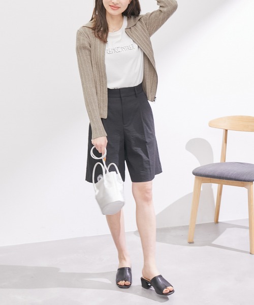 ROPE' PICNIC(ロペピクニック)の「【WEB限定】襟付きWジップカーディガン(ニット/セーター・レディース・ブラウン/ブラック系その他/ライトグリーン・38)」の20枚目の写真