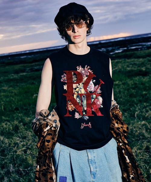glamb（グラム）の「Punk Bouquet Sleeveless T-Shirt / パンク