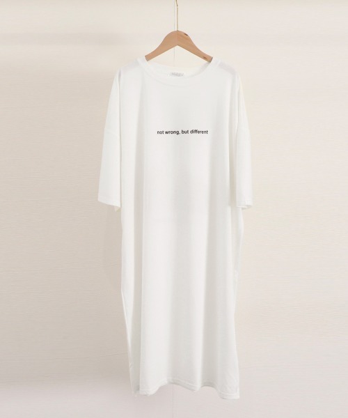 Miniministore(ミニミニストア)の「五分袖Tシャツワンピース バックプリント(ワンピース・レディース・ブラック/ホワイト/グレー・FREE)」の22枚目の写真