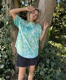 LUSH MOUNTAIN/ロキシー半袖タイダイ総柄Tシャツ