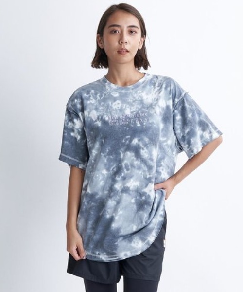 ROXY（ロキシー）の「LUSH MOUNTAIN/ロキシー半袖タイダイ総柄Tシャツ（Tシャツ/カットソー・レディース・オレンジ/グリーン/グレー・SMALL/MEDIUM/LARGE）」の11枚目の写真