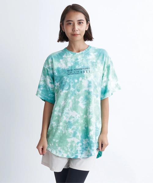 ROXY（ロキシー）の「LUSH MOUNTAIN/ロキシー半袖タイダイ総柄Tシャツ（Tシャツ/カットソー・レディース・オレンジ/グリーン/グレー・SMALL/MEDIUM/LARGE）」の20枚目の写真