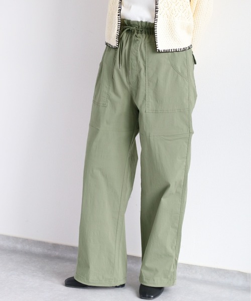 cepo(セポ)の「スリットイージードロストパンツ(その他パンツ・レディース・オリーブ/ブラック/オフホワイト・M)」の3枚目の写真