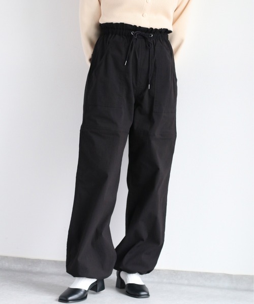 cepo(セポ)の「スリットイージードロストパンツ(その他パンツ・レディース・オリーブ/ブラック/オフホワイト・M)」の2枚目の写真