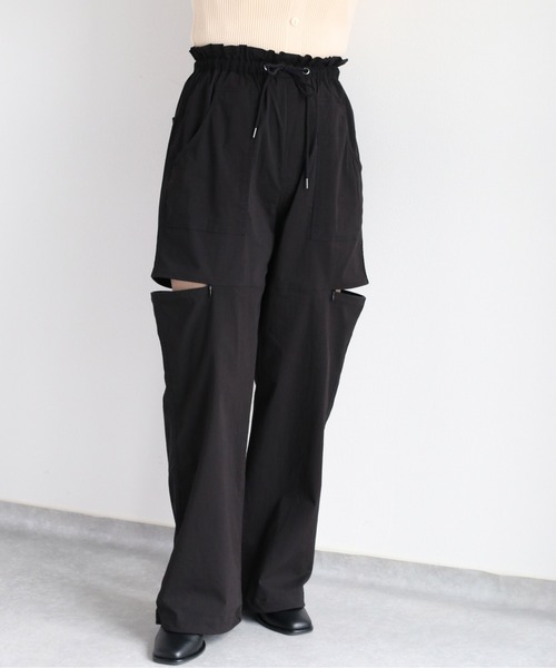 cepo(セポ)の「スリットイージードロストパンツ(その他パンツ・レディース・オリーブ/ブラック/オフホワイト・M)」の16枚目の写真