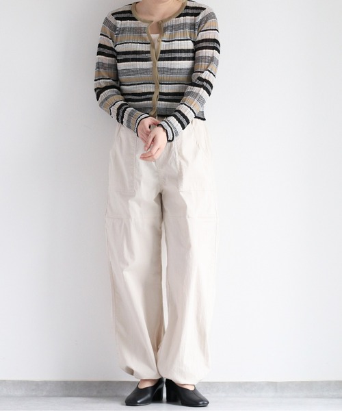 cepo(セポ)の「スリットイージードロストパンツ(その他パンツ・レディース・オリーブ/ブラック/オフホワイト・M)」の5枚目の写真