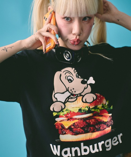 GALFY（ガルフィー）の「GALFY-ハイカロリー Tee（Tシャツ/カットソー・メンズ・イエロー/ホワイト/ブラック・L/XL）」の2枚目の写真