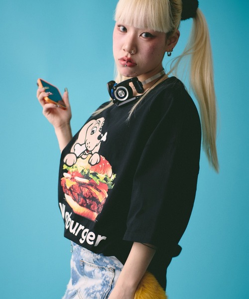 GALFY（ガルフィー）の「GALFY-ハイカロリー Tee（Tシャツ/カットソー・メンズ・イエロー/ホワイト/ブラック・L/XL）」の6枚目の写真