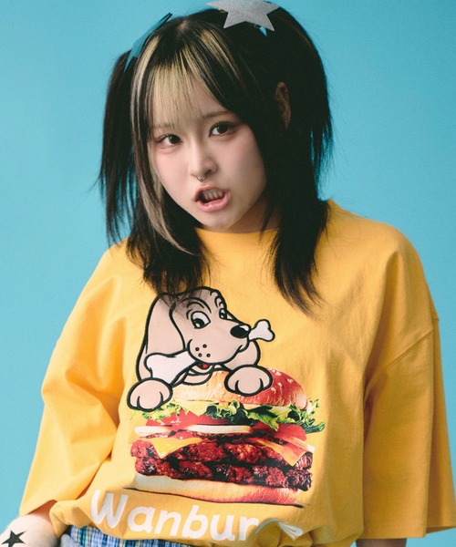 GALFY（ガルフィー）の「GALFY-ハイカロリー Tee（Tシャツ/カットソー・メンズ・イエロー/ホワイト/ブラック・L/XL）」の9枚目の写真