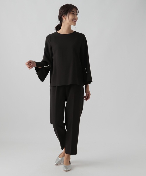 Elura（エルーラ）の「セレモニー&仕事ダブルクロスパンツ／982302（その他パンツ・レディース・ブラック/ネイビー・FREE）」の7枚目の写真