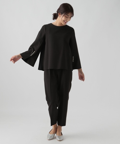 Elura（エルーラ）の「セレモニー&仕事ダブルクロスパンツ／982302（その他パンツ・レディース・ブラック/ネイビー・FREE）」の9枚目の写真