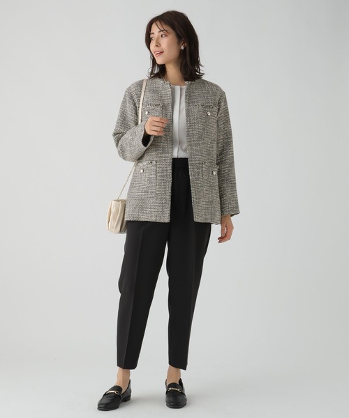Elura（エルーラ）の「セレモニー&仕事ダブルクロスパンツ／982302（その他パンツ・レディース・ブラック/ネイビー・FREE）」の10枚目の写真