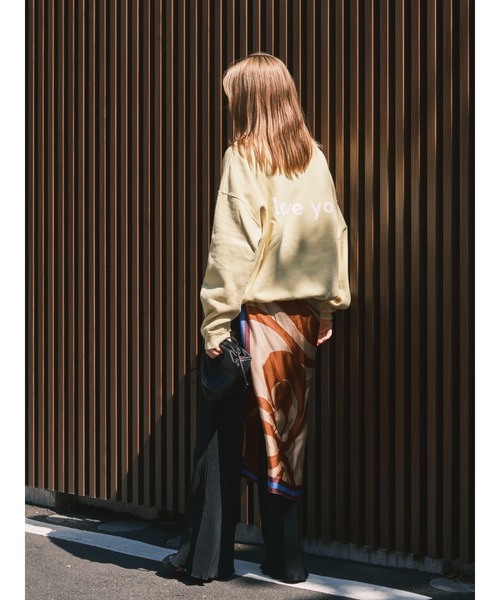 ENCIRCLE(エンサークル)の「【ENCIRCLE/エンサークル】【ZOZO限定カラー】Loveletter sweat /ラブレター スウェット(スウェット・レディース・ライトブルー/レモンイエロー・1/2)」の16枚目の写真