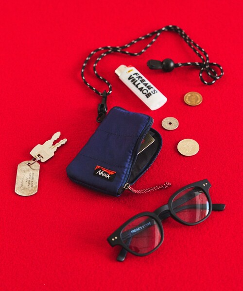 NANGA（ナンガ）の「NANGA × FREAK'S STORE/ナンガ × フリークスストア 別注 COIN CASE / コインケース（コインケース・メンズ・ブルー/レッド・ONE SIZE）」の12枚目の写真