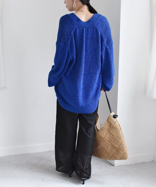 quaranciel(カランシエル)の「quaranciel:〈手洗い可能〉カットジャカード ジオメトリック ワイド パンツ(その他パンツ・レディース・ナチュラル/ブラック・ONE SIZE)」の20枚目の写真