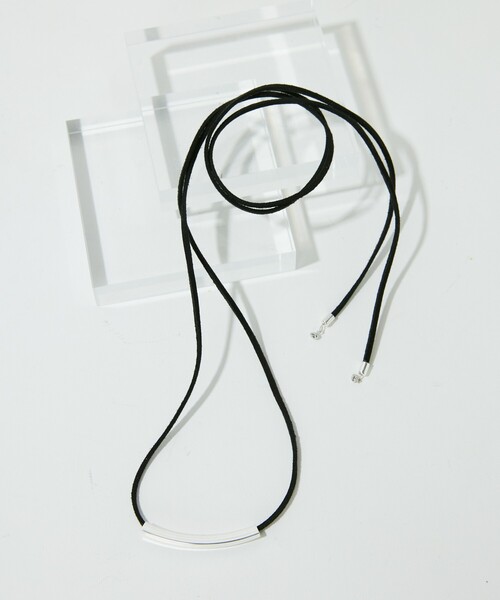 Firsthand（ファーストハンド）の「Firsthand/ファーストハンド CORD NECKLACE / コードネックレス バー（ネックレス・レディース・ブラック/ベージュ・FREE）」の5枚目の写真