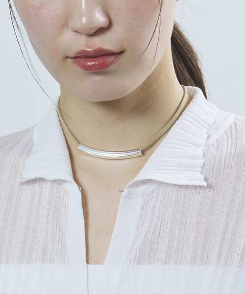 Firsthand（ファーストハンド）の「Firsthand/ファーストハンド CORD NECKLACE / コードネックレス バー（ネックレス・レディース・ブラック/ベージュ・FREE）」の11枚目の写真